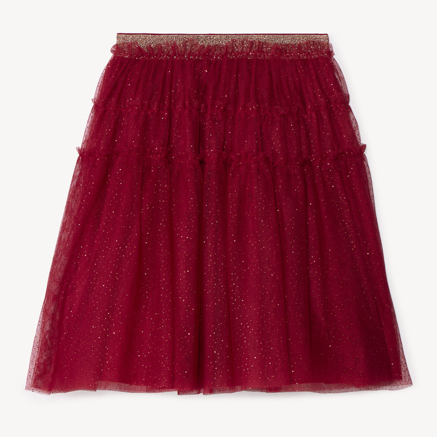 Jupe de fête en tulle pailleté pour fille 