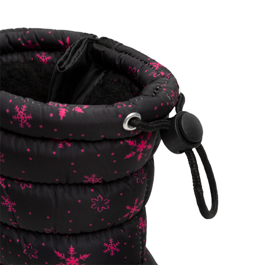 Après-ski à col matelassé imprimé et coque caoutchouc pour fille 