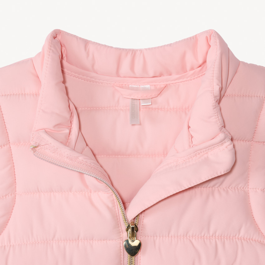 Doudoune sans manches fine en toile pour bébé fille 