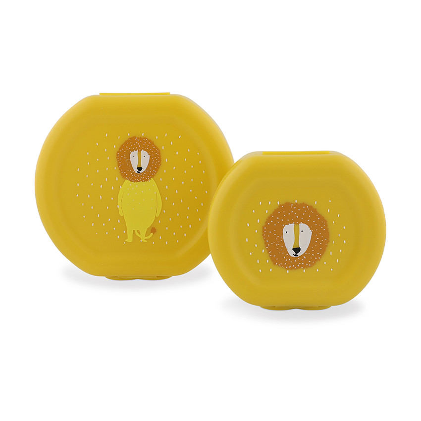 Lot de 2 lunchbox gigognes Mr. Lion jaune 