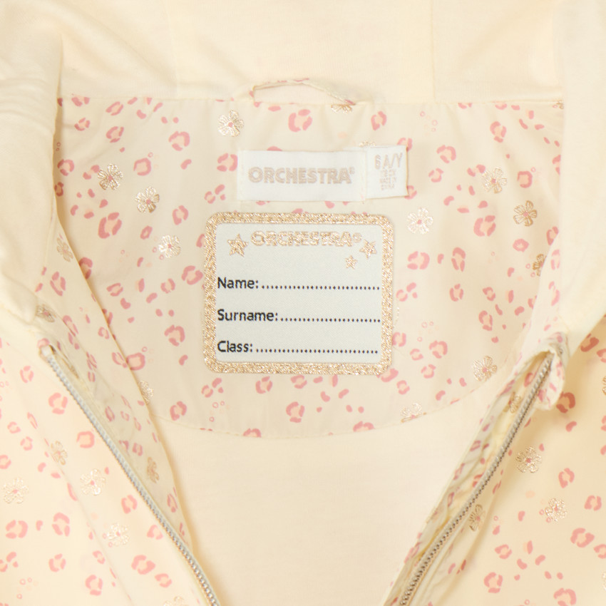 Waterdichte windjack met capuchon en luipaardprint voor meisjes 