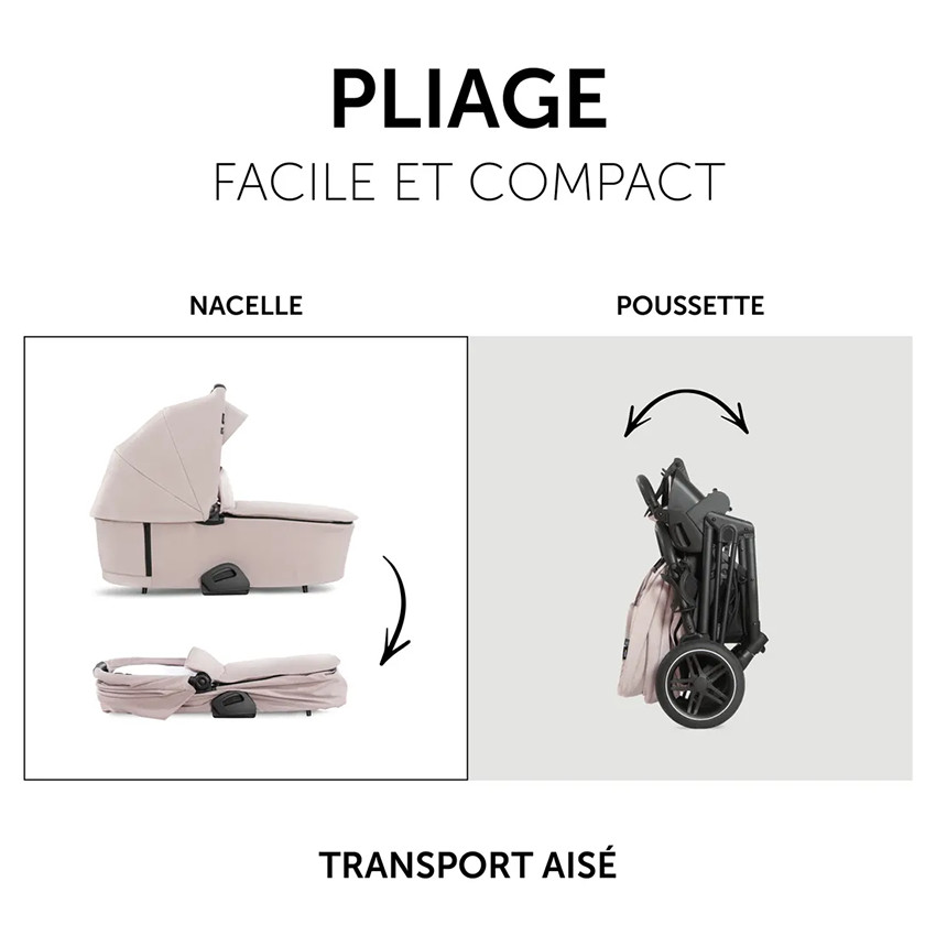 Set Vision X Poussette + Nacelle Melange Beige 