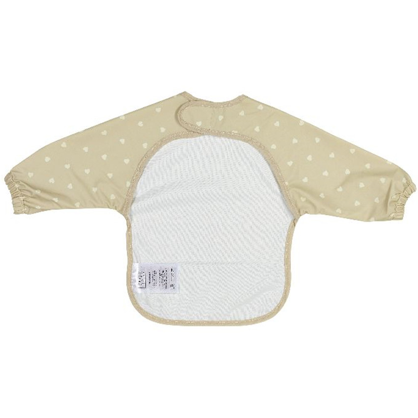 Bavoir à manches imperméable Sweetheart - Sand/Soft Sand - 1pc 