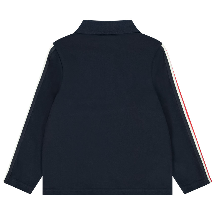 Poloshirt met lange mouwen voor jongens met fantasie 