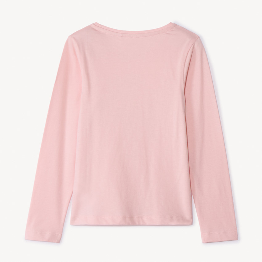 T-shirt manches longues print fantaisie pour fille 