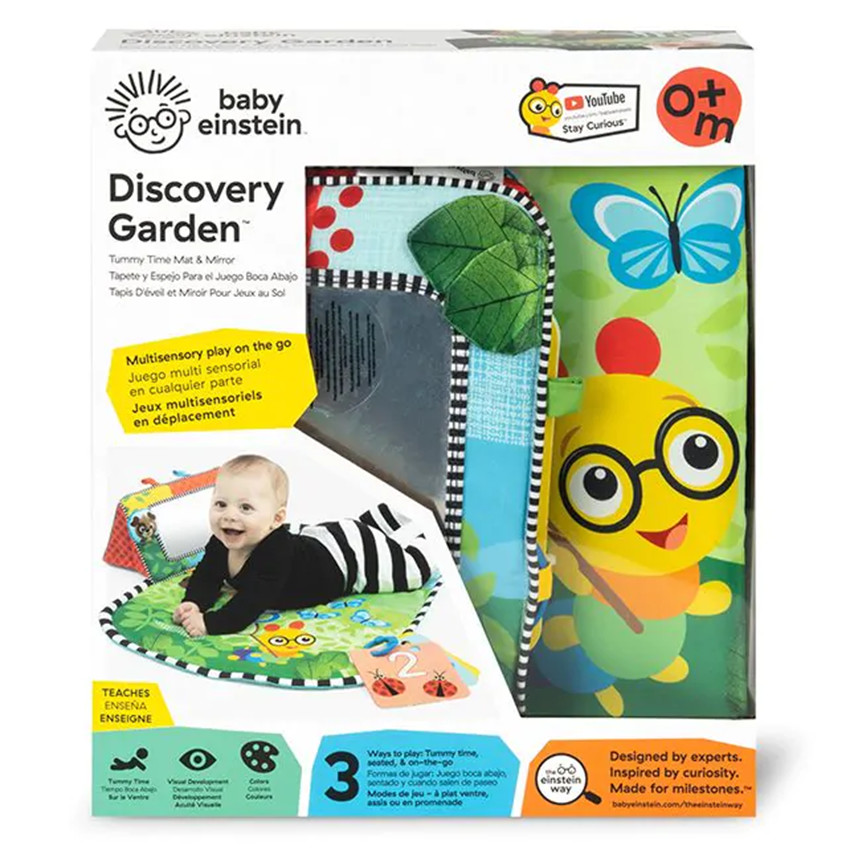 Tapis d’éveil et miroir Discovery Garden 