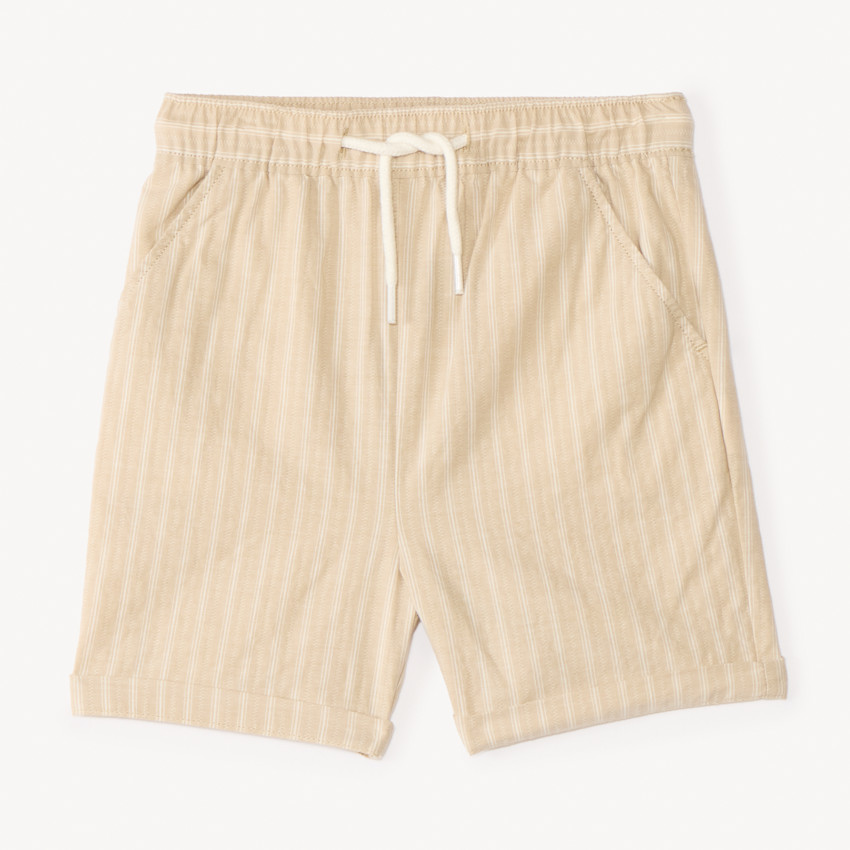 Bermuda van gestreepte stof voor jongens 