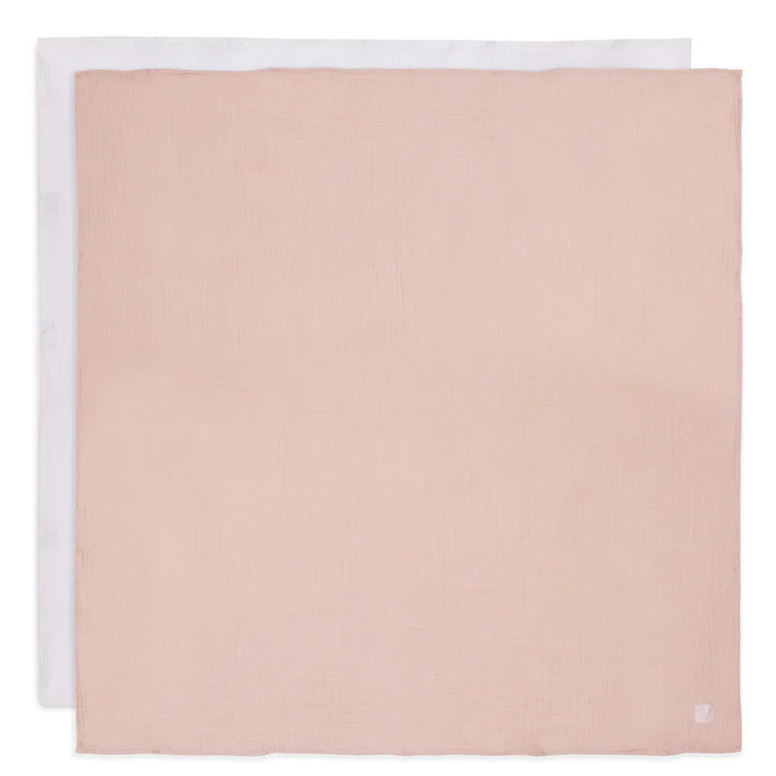 Tetra doek Large - 115x115cm Wild rose/Ivory 2 stks  