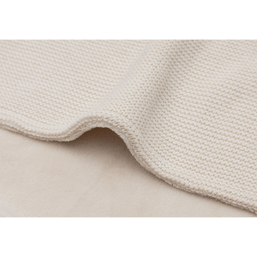 Couverture berceau 75x100cm Basic Knit Oatmeal/Velvet TOG 2.0 