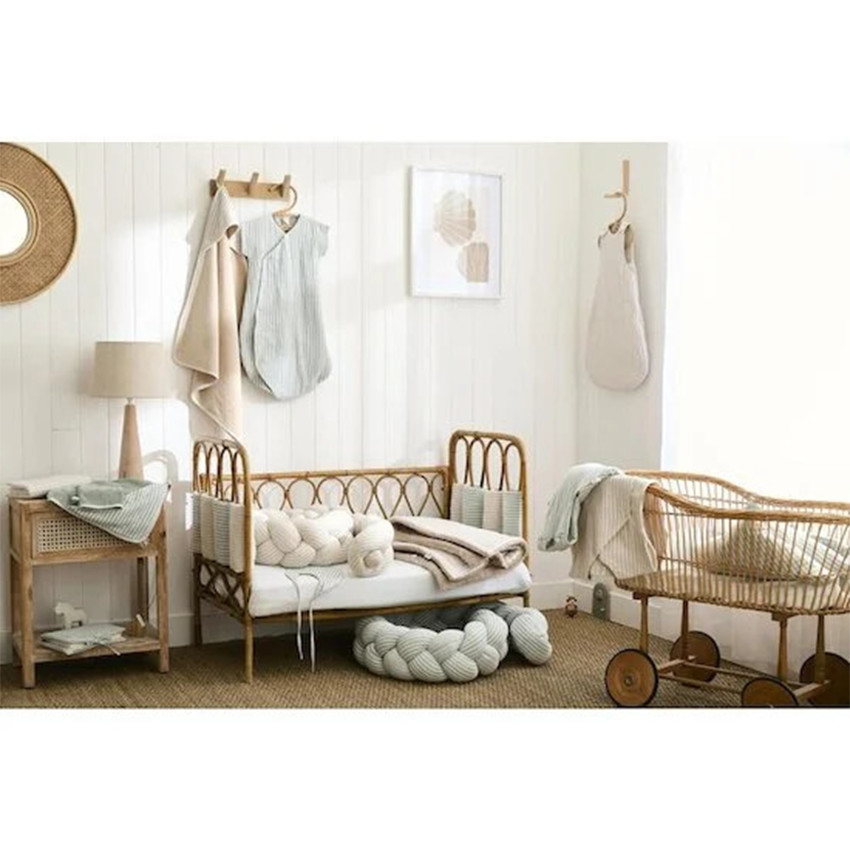 Vlecht decoratief gewatteerd Soft Stripes Ecru Kiezel 