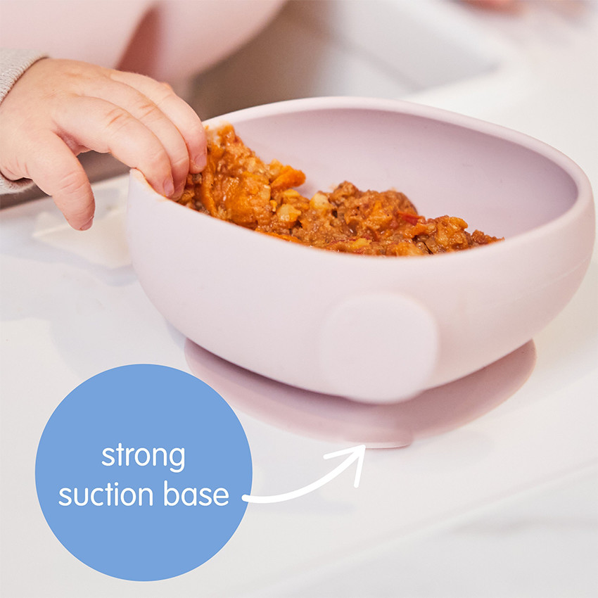 Bol en silicone avec ventouse et couvercle Ocean 