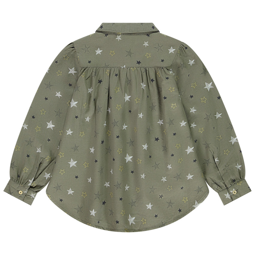 Tunique manches longues imprimé étoiles pour fille 