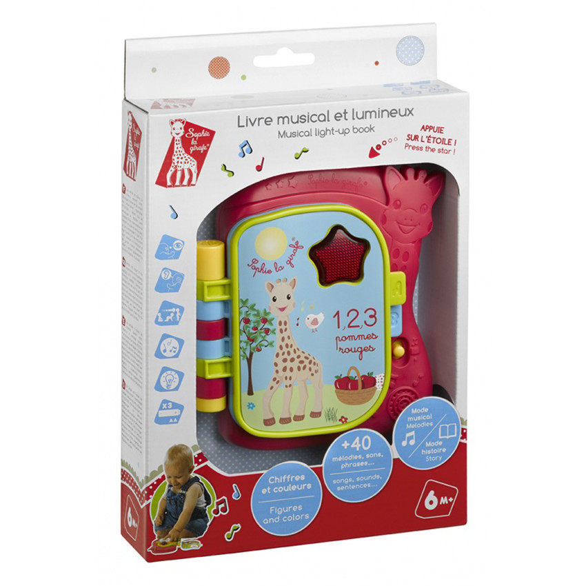 Livre musical et lumineux - Sophie la girafe 