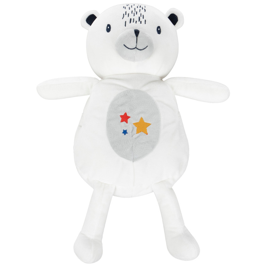 Beer pluche voor het opbergen van pyjama