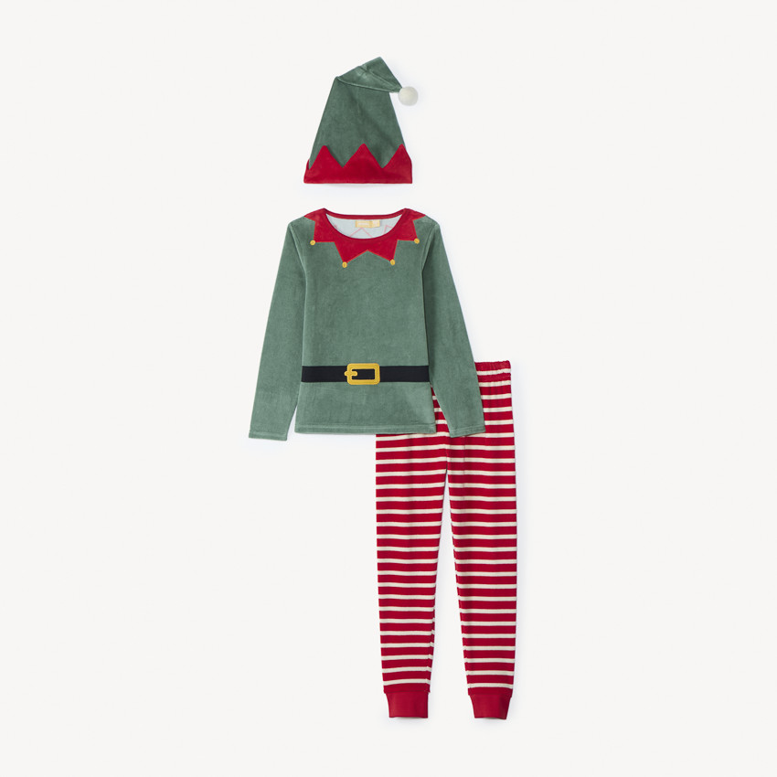 Set pyjama ludique 3 pièces lutin de Noël voor jongens 