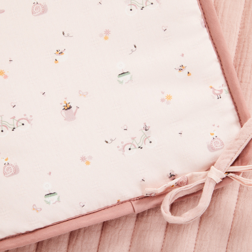 Set van 5 modulaire spijlenbeschermers Wandel Bucolique roos 