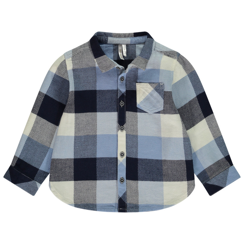 Lange mouwen geruite shirt voor baby jongen 