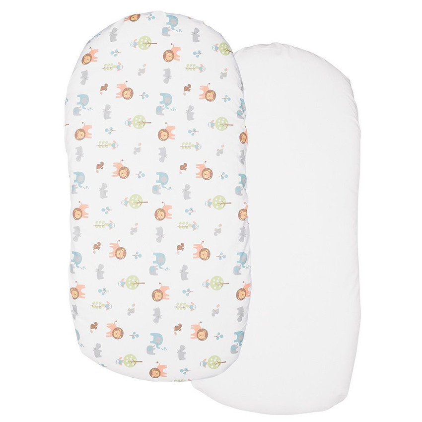 Lot de 2 draps housse Baby Hug 4-en-1 