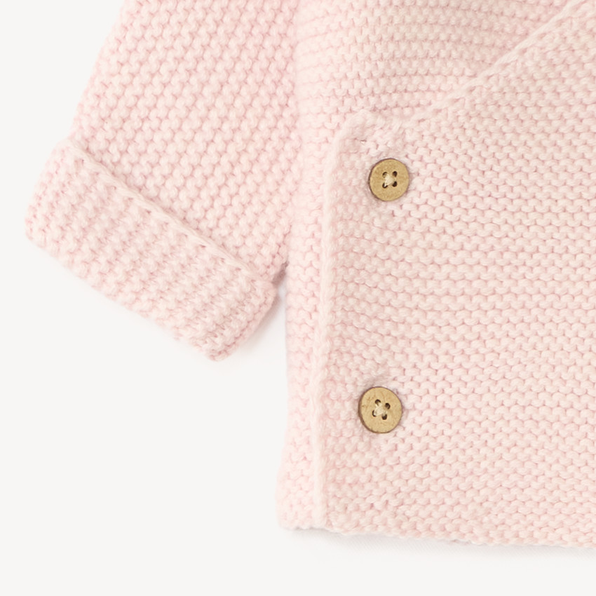Garen vest in effen tricot voor meisjesbaby's 
