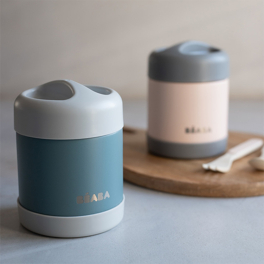 Bouteille isotherme thermo-portion en inox 300 ml - Light Mist/Eucalyptus Green 