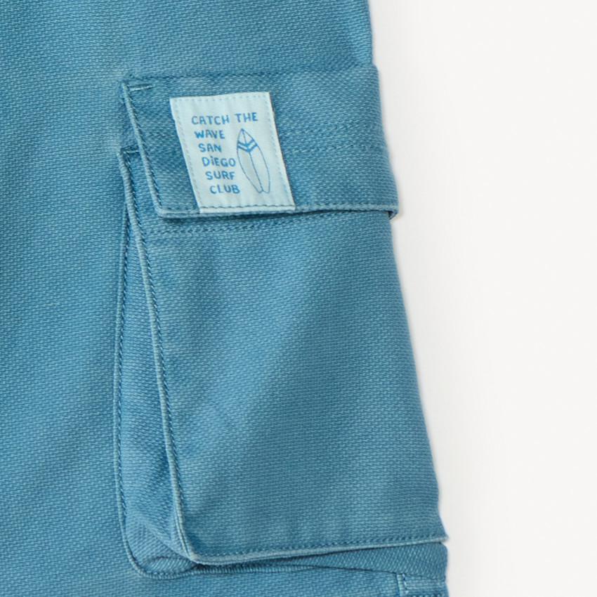 Bermuda style cargo uni garçon 