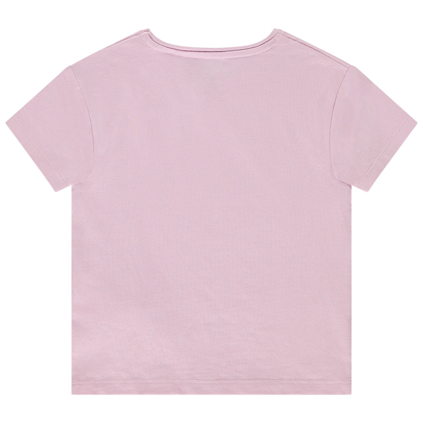 T-shirt manches courtes uni avec print Minnie Disney pour bébé fille 