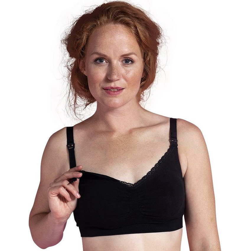 S - Soutien-gorge d'allaitement biologique Noir 