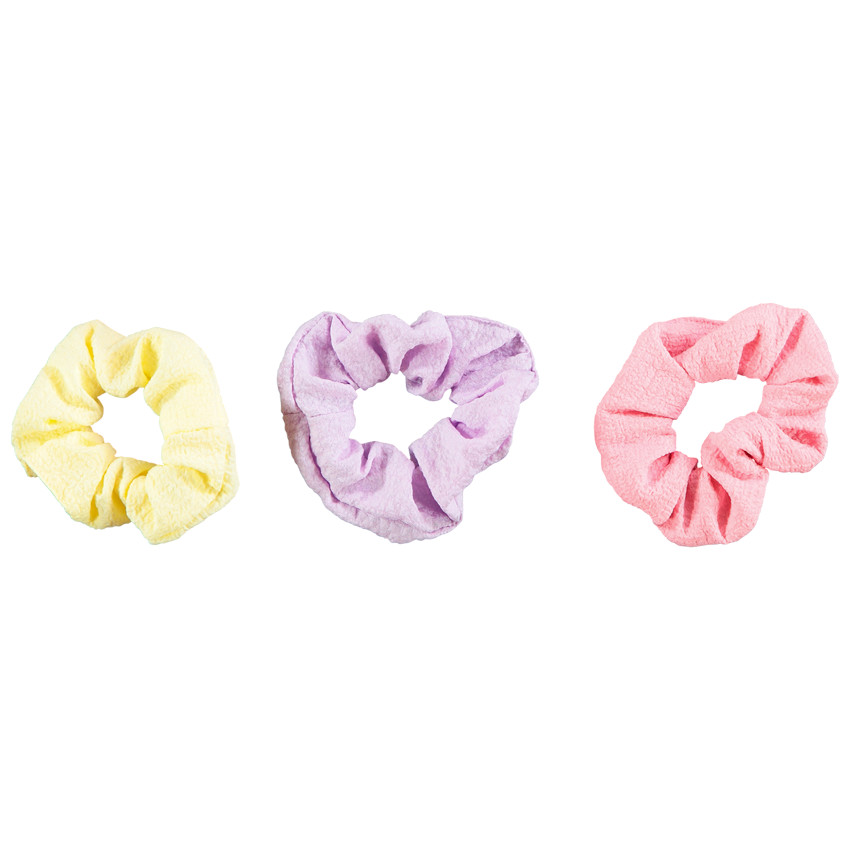 Set van 3 effen scrunchies voor meisjes 