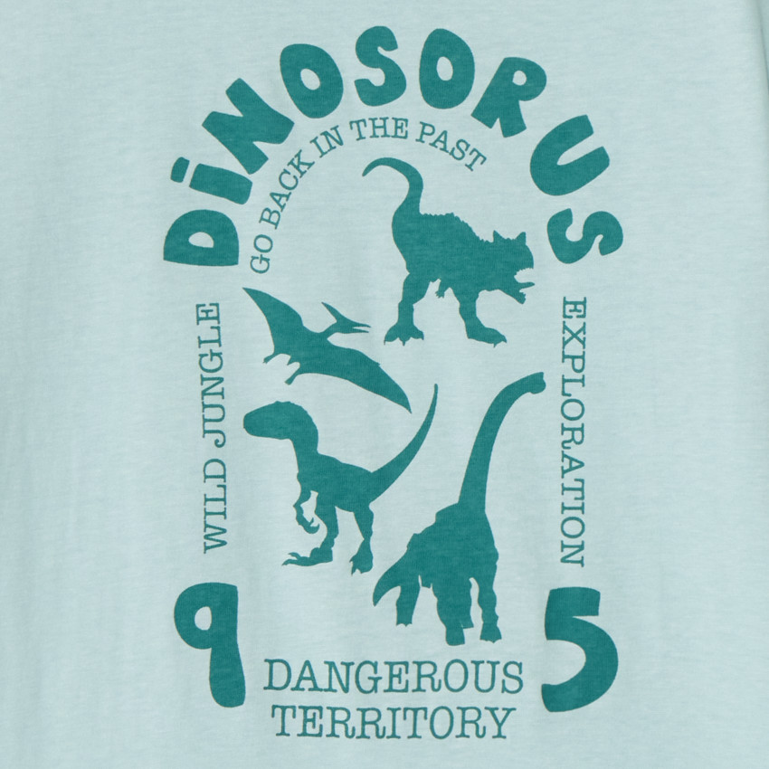 T-shirt met korte mouwen voor jongens met print 