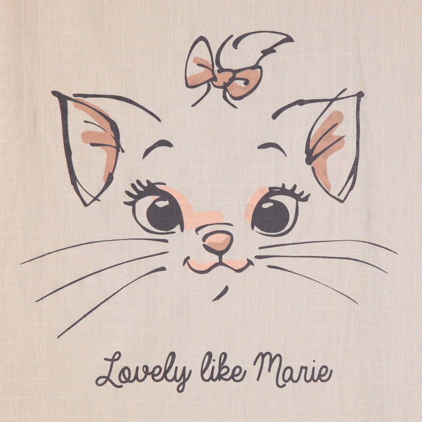 Lot de 3 langes en coton motif Marie Aristochats Disney 