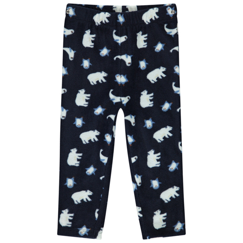 Pyjama 2 pièces motifs Arctiques pour bébé garçon avec finitions différentes selon l'âge 