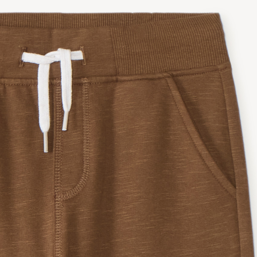 Effen joggingbroek van fleece jongens 