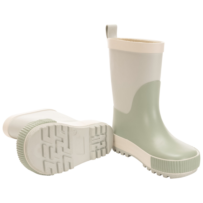 Laarzen van regen met groen verloop voor jongens 