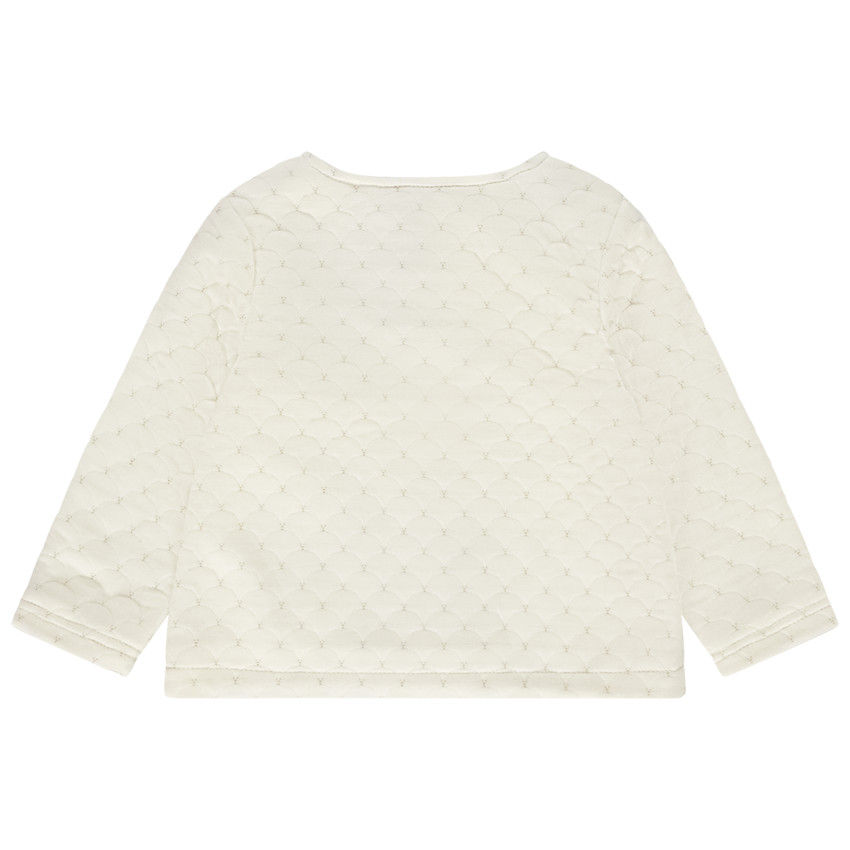 Jas in fleece fantasie voor baby meisje 