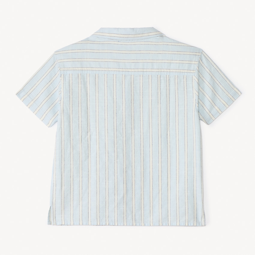 Korte mouwen gestreepte jongensshirt 