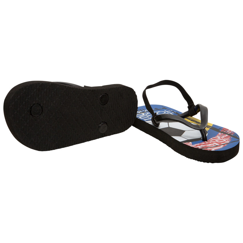 Tongs print ballon de foot et lanière pour garçon 