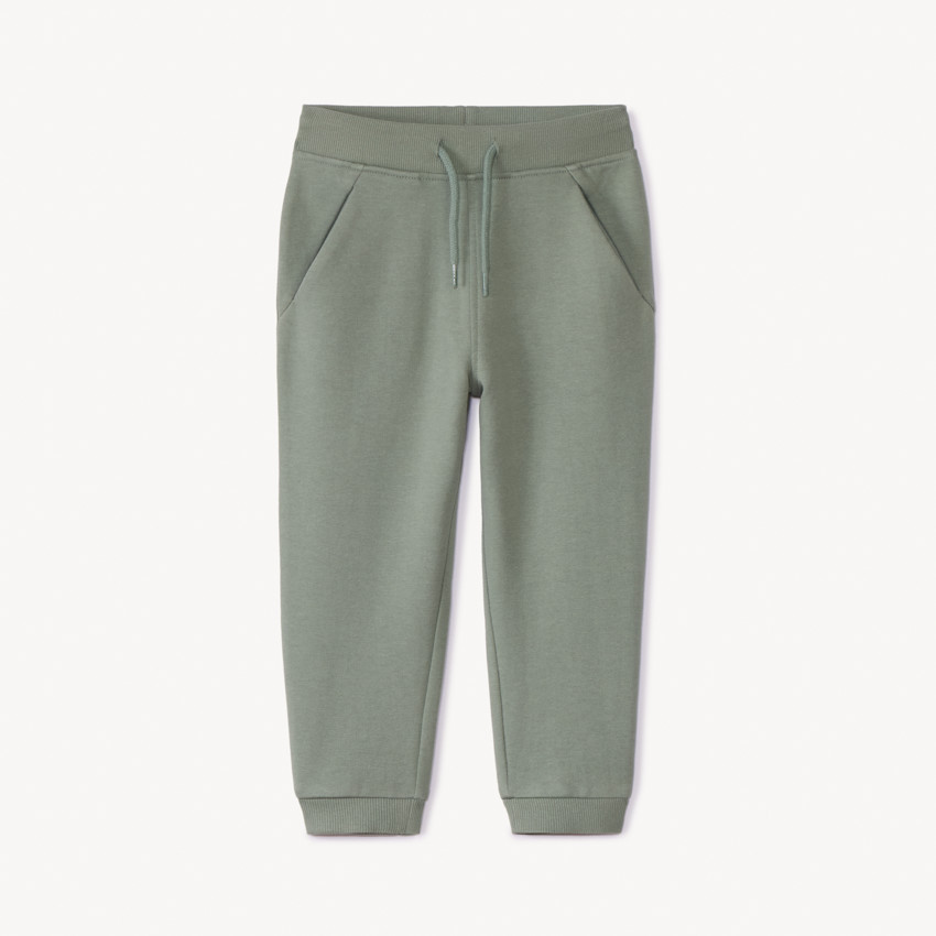 Pantalon de jogging uni en molleton pour bébé garçon 