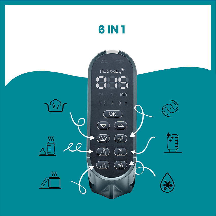 Robot multifonctions 6-en-1 Nutribaby+ - Loft White 