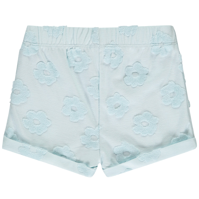 Fluwelen short met dévoré effect voor meisjes 