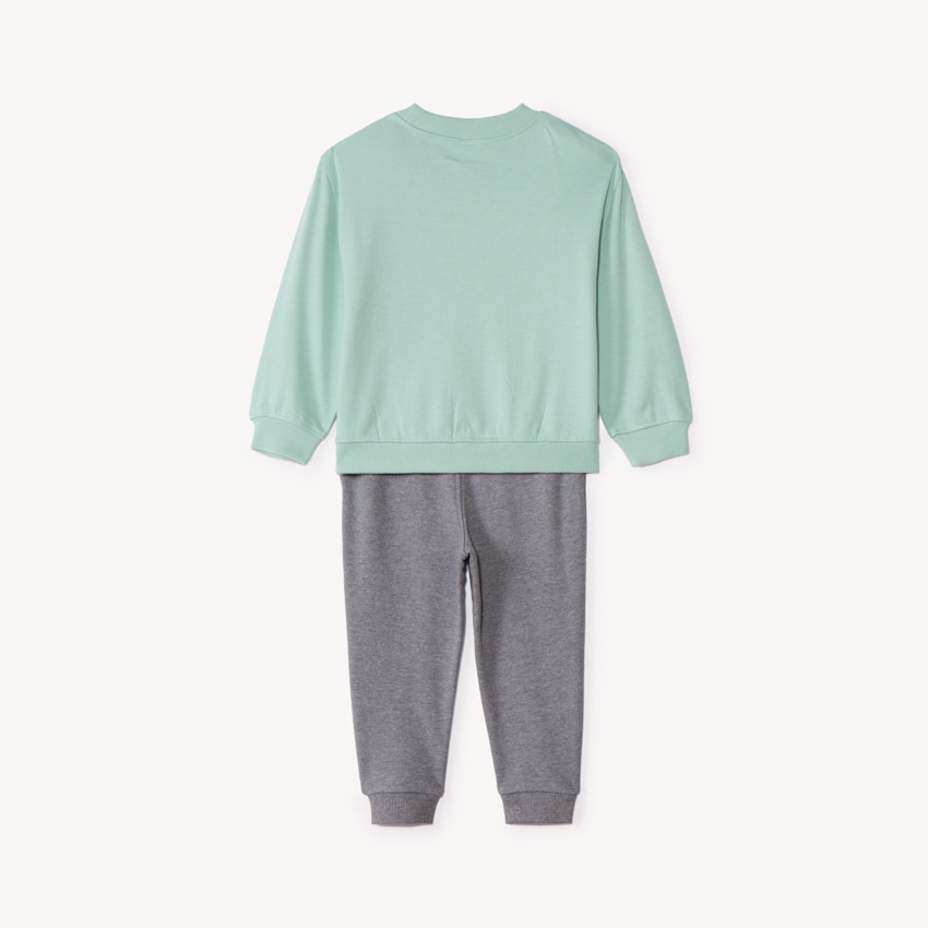 Jogging set met bedrukt fleece voor babyjongen 