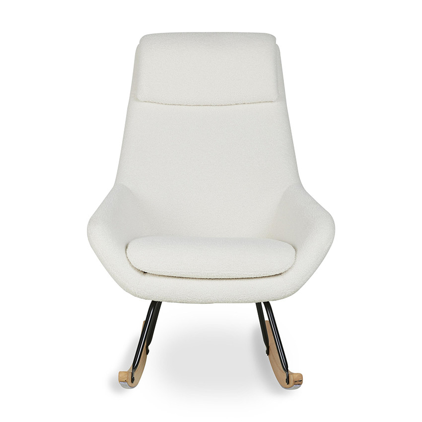 Fauteuil à bascule Rocking chair Nordic Sheep Cream 