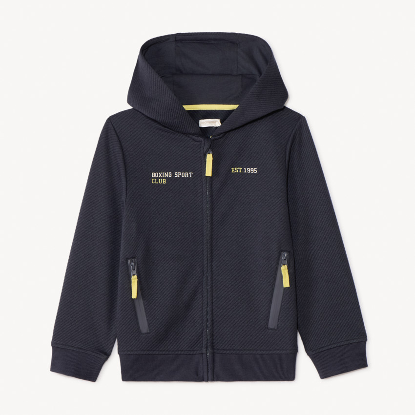 Fleece hooded vest voor jongens 