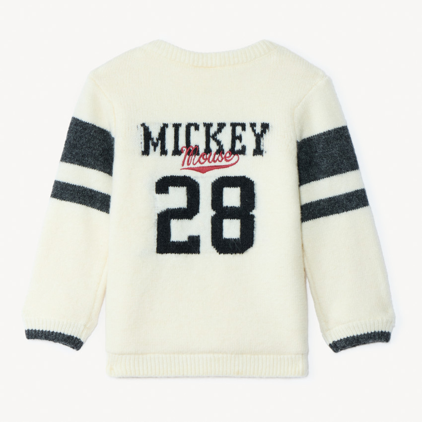 Gebreide jacquardtrui Mickey Disney voor babyjongens 