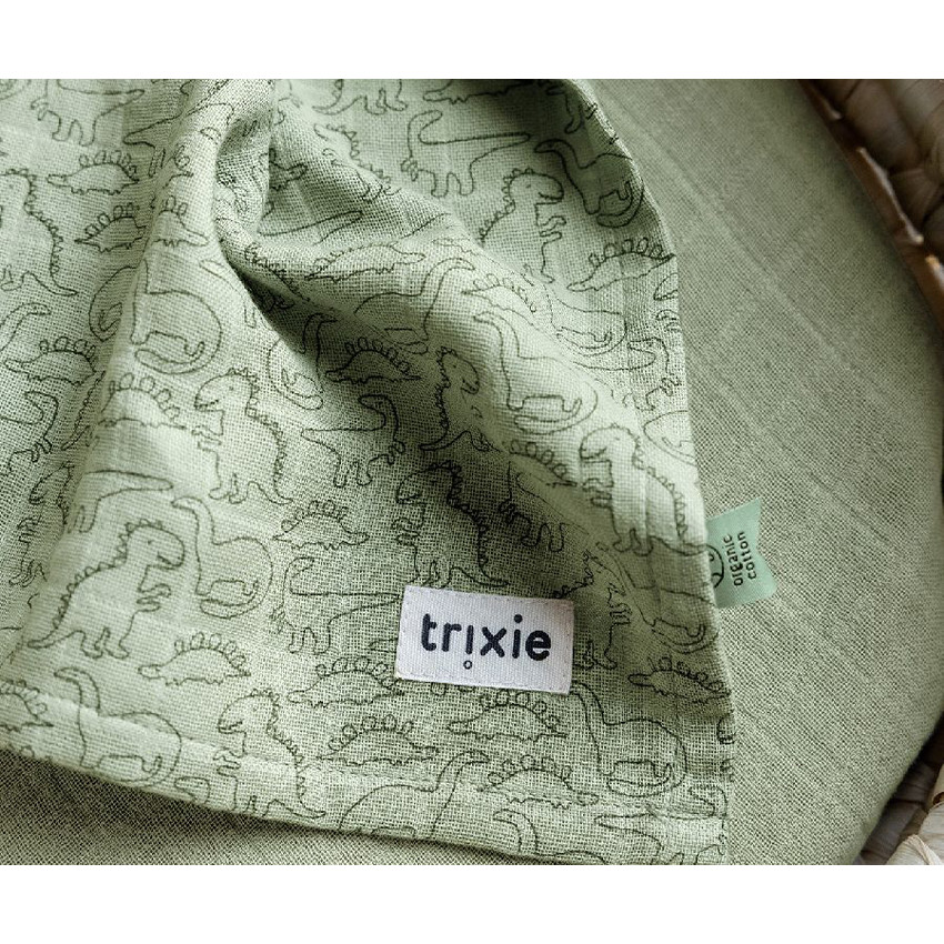 Tetradoek 110x110cm  Daring Dino 1stk 