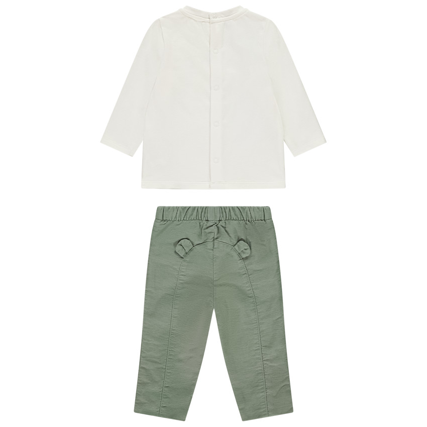 Ensemble pantalon + t-shirt manches longues fantaisie pour bébé garçon 