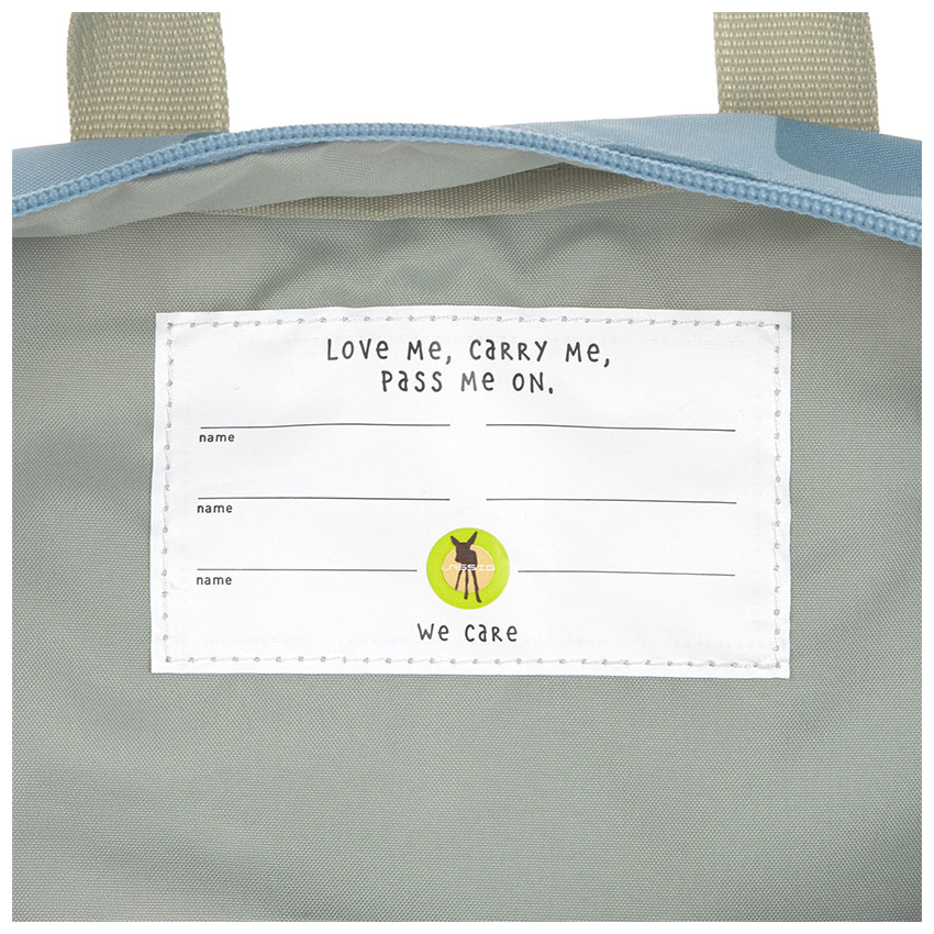 Sac à dos enfant Mini Pattern carré Party Bleu 