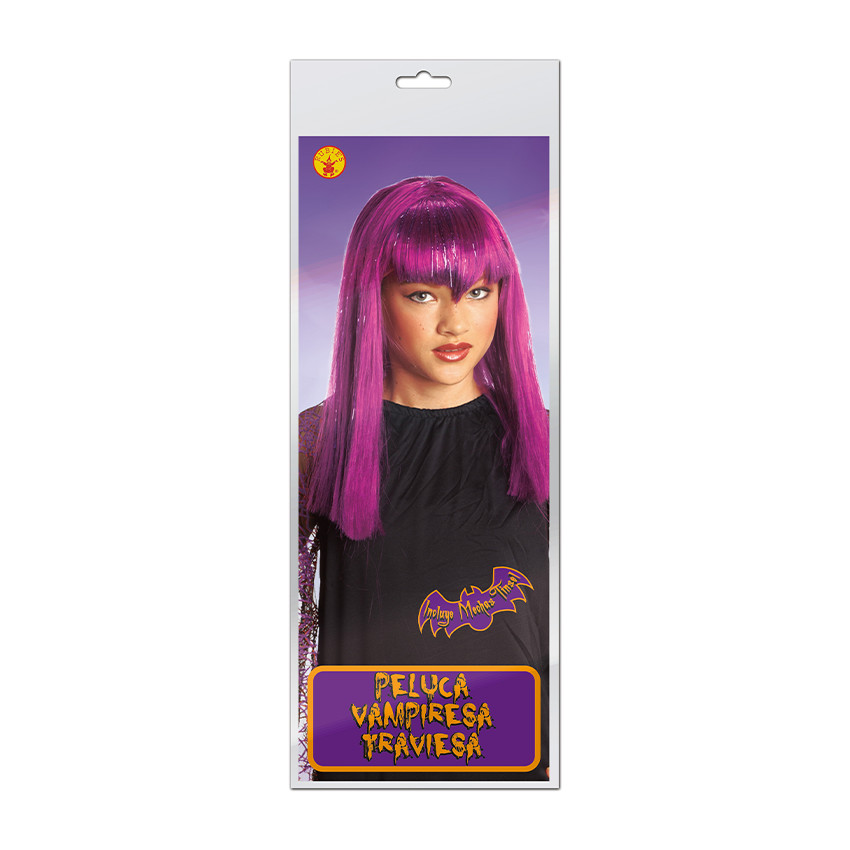 Perruque de sorcière pour enfant violine 