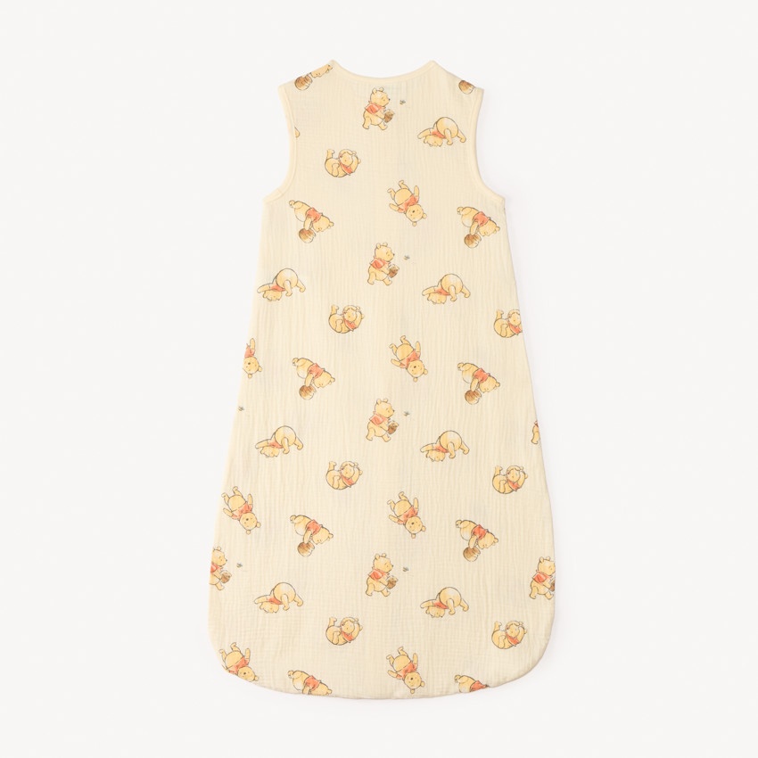 Slaapzak zonder mouwen van dubbele mousseline katoen Winnie de Poeh Disney voor baby 
