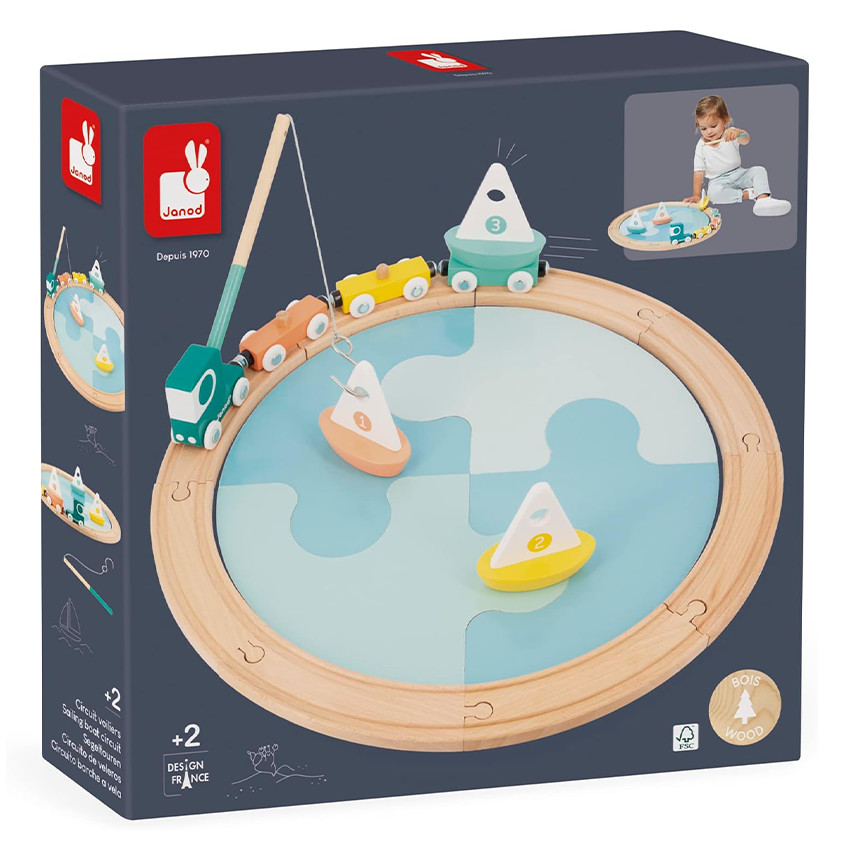 Bolid hengelspel zeilboot met rails 