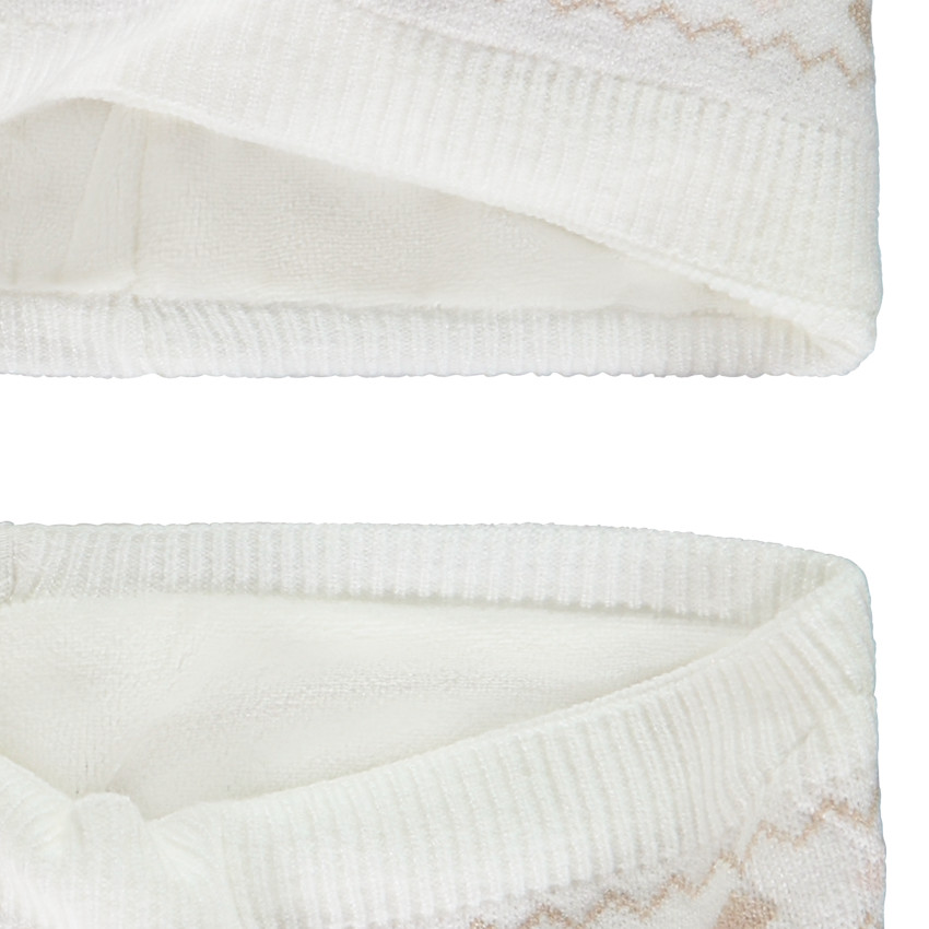 Muts en snood in jacquard brei voor meisjes 